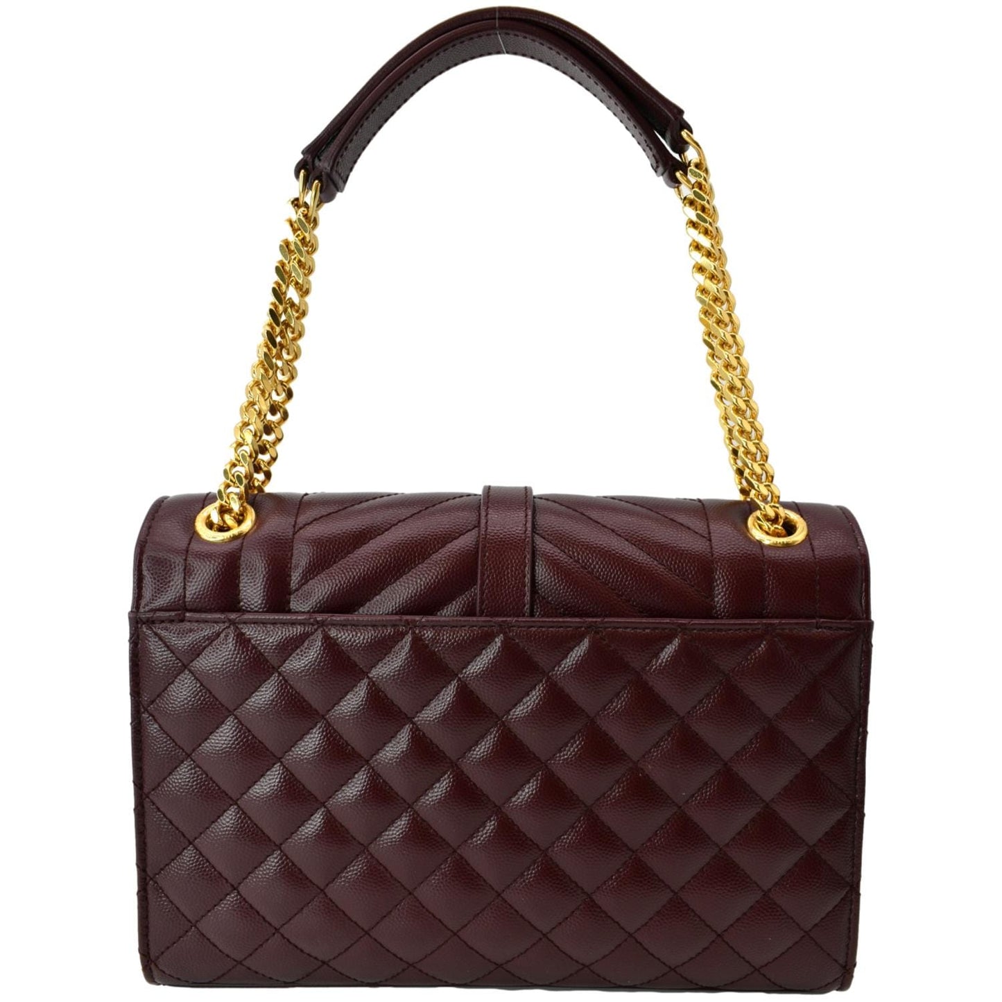 Saint Laurent Envelope Leather Red Shoulder Bag Style 5