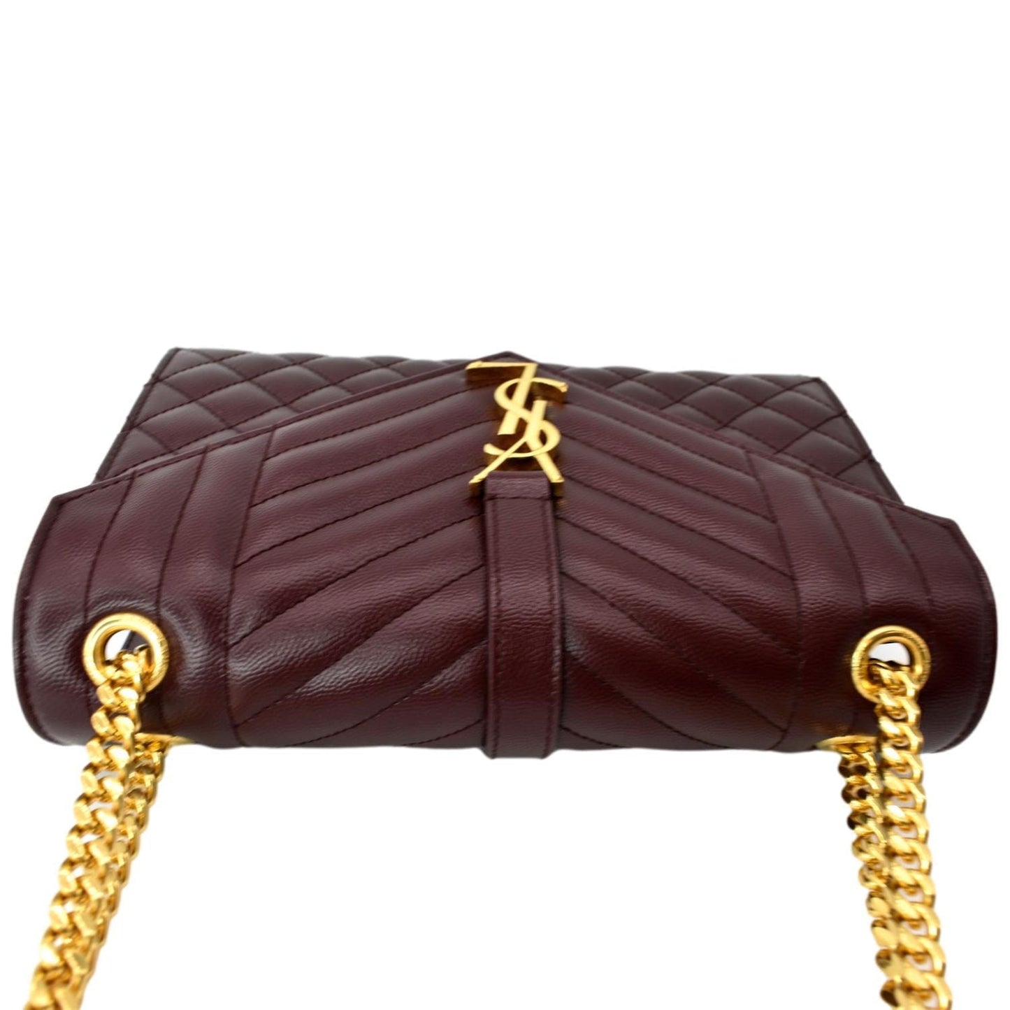 Saint Laurent Envelope Leather Red Shoulder Bag Style 5