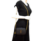 Saint Laurent Lou Leather Black Crossbody Style 22