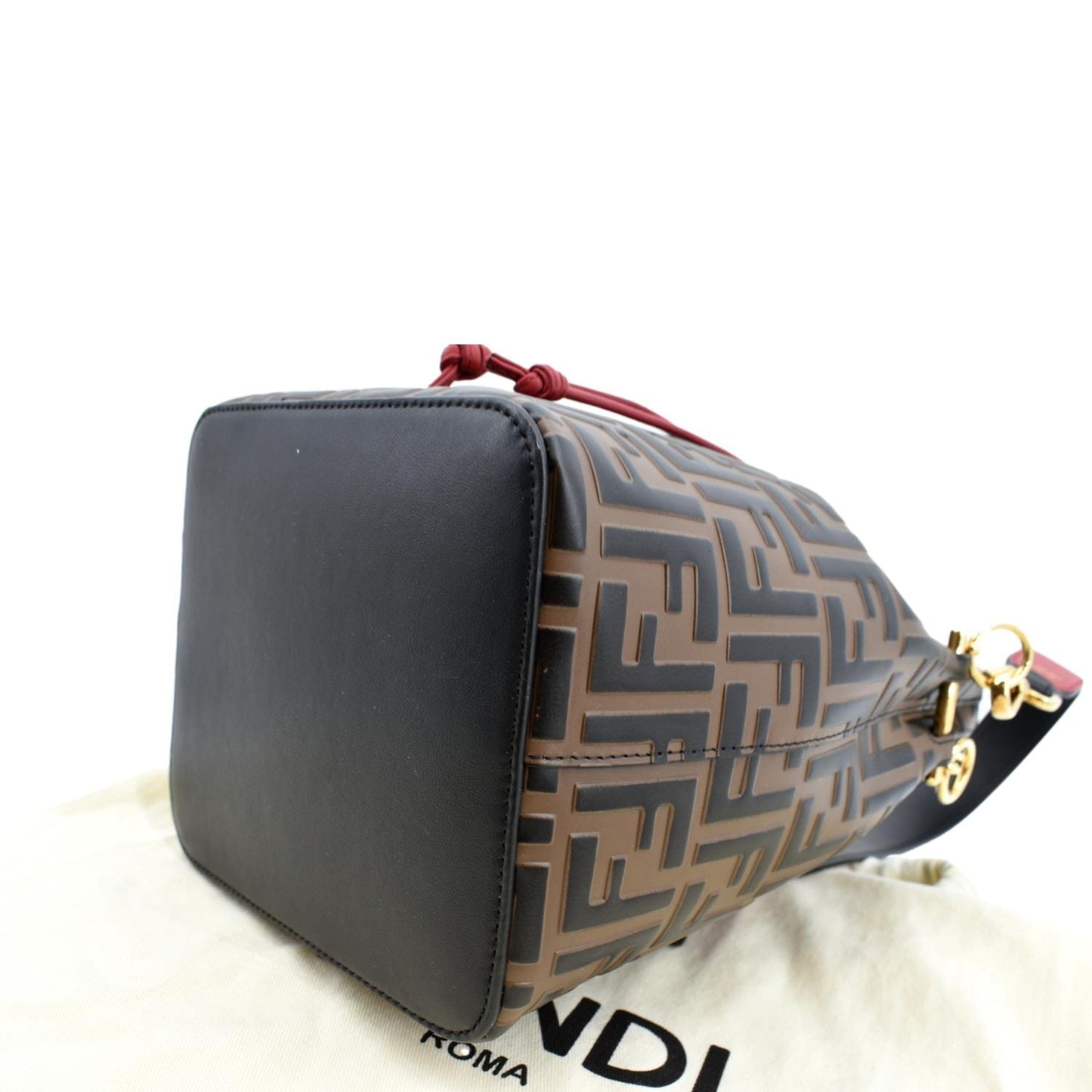 Fendi Mon Tresor FF Canvas Red Handbag Style 2