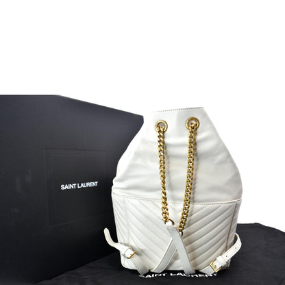 Saint Laurent Leather Red Backpack