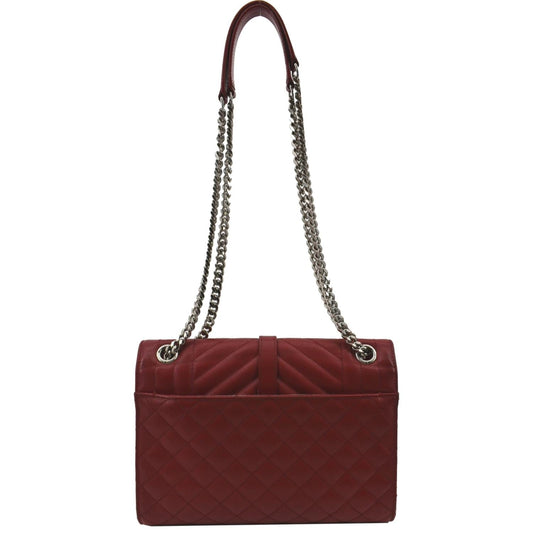 Saint Laurent Envelope Leather Red Shoulder Bag Style 8