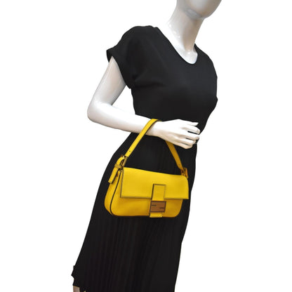 Fendi Baguette Leather Red Crossbody Style 6