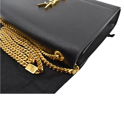 Saint Laurent Kate Leather Black Shoulder Bag Style 7