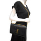 Saint Laurent Kate Leather Black Shoulder Bag Style 7