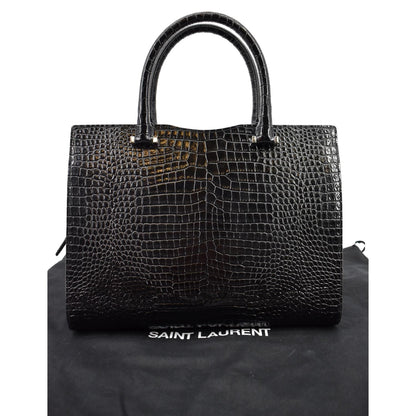 Saint Laurent Uptown Calfskin Black Tote Bag