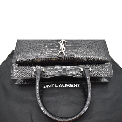 Saint Laurent Uptown Calfskin Black Tote Bag
