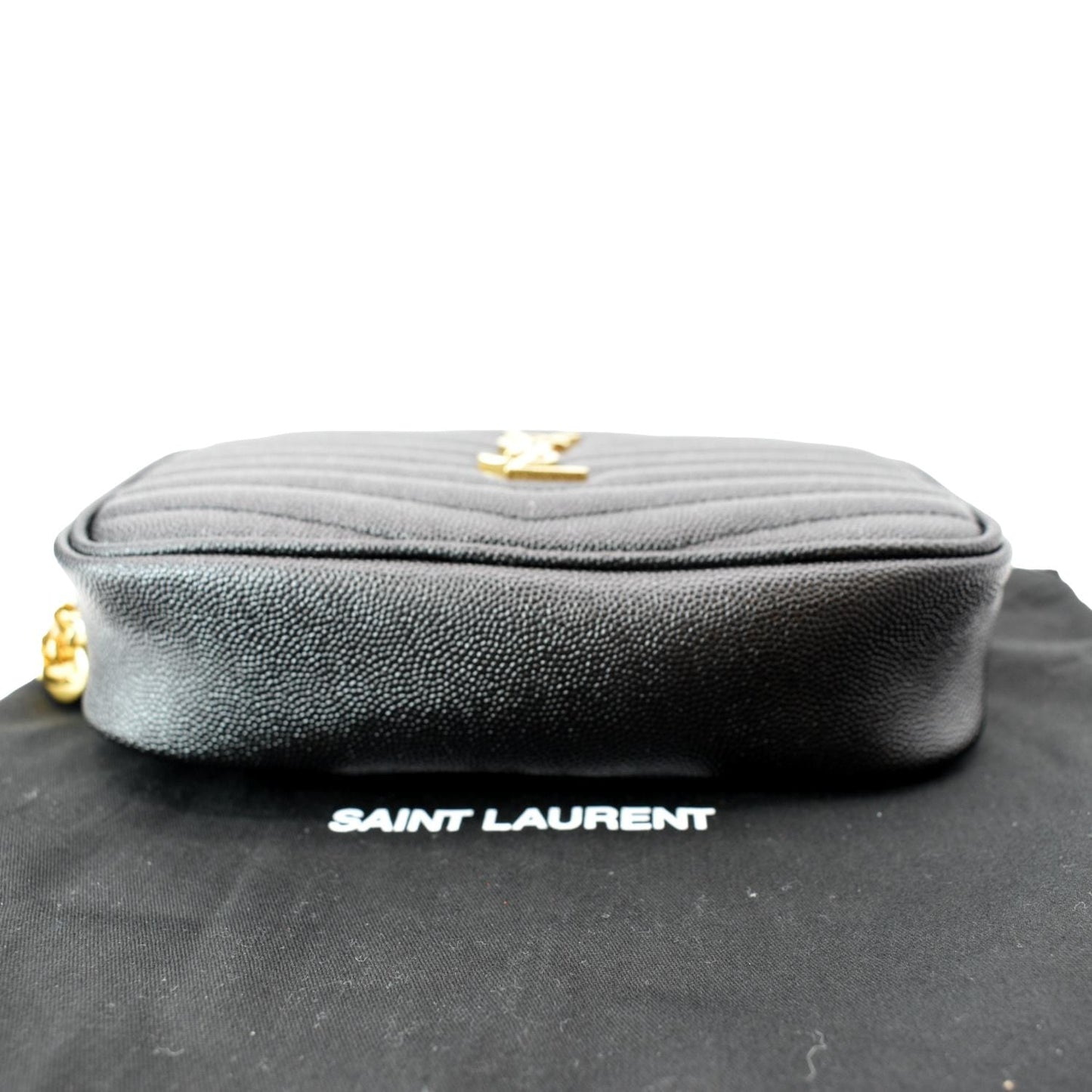 Saint Laurent Lou Leather Black Crossbody Style 13