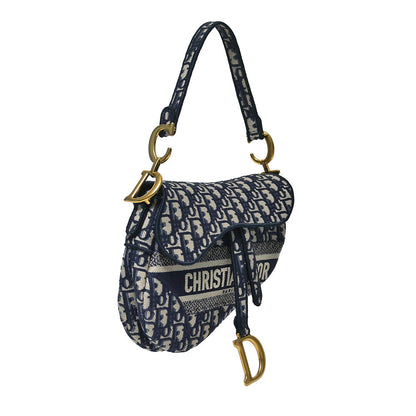 Dior Saddle Oblique Blue Crossbody Oblique