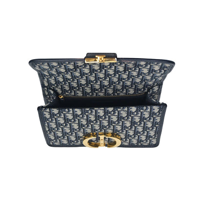 Blue Dior Oblique Jacquard 30 Montaigne Bag - 4 Rented Out