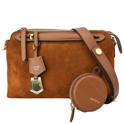 Fendi By The Way Suede Brown Crossbody