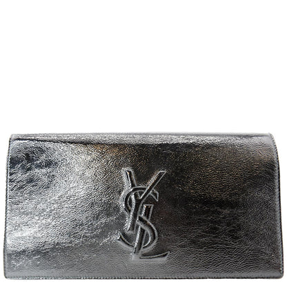 Saint Laurent Leather Black Clutch
