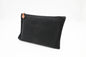 Hermes Small Bain Pouch In Black Canvas