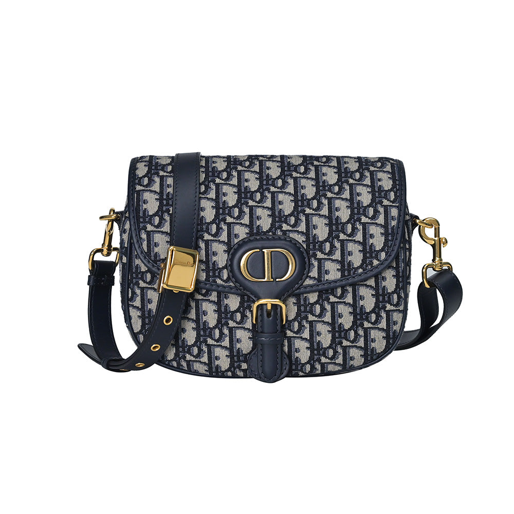 Blue Dior Oblique Jacquard Medium Dior Bobby Bag Rented Out