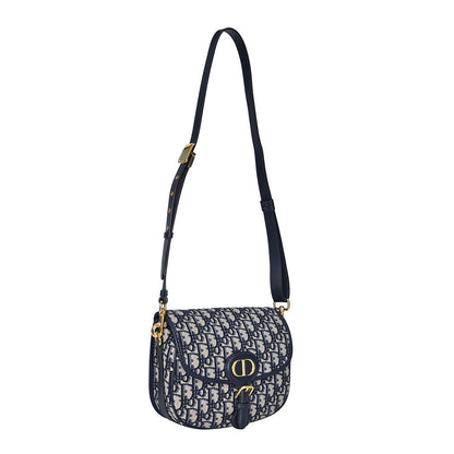 Blue Dior Oblique Jacquard Medium Dior Bobby Bag Rented Out