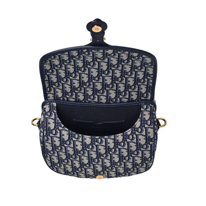 Blue Dior Oblique Jacquard Medium Dior Bobby Bag Rented Out
