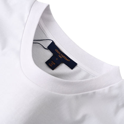 Louis Vuitton Neon Logo Crewneck Short-Sleeve T-Shirt