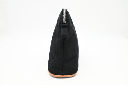 Hermes Bolide Pouch 20 In Black Canvas