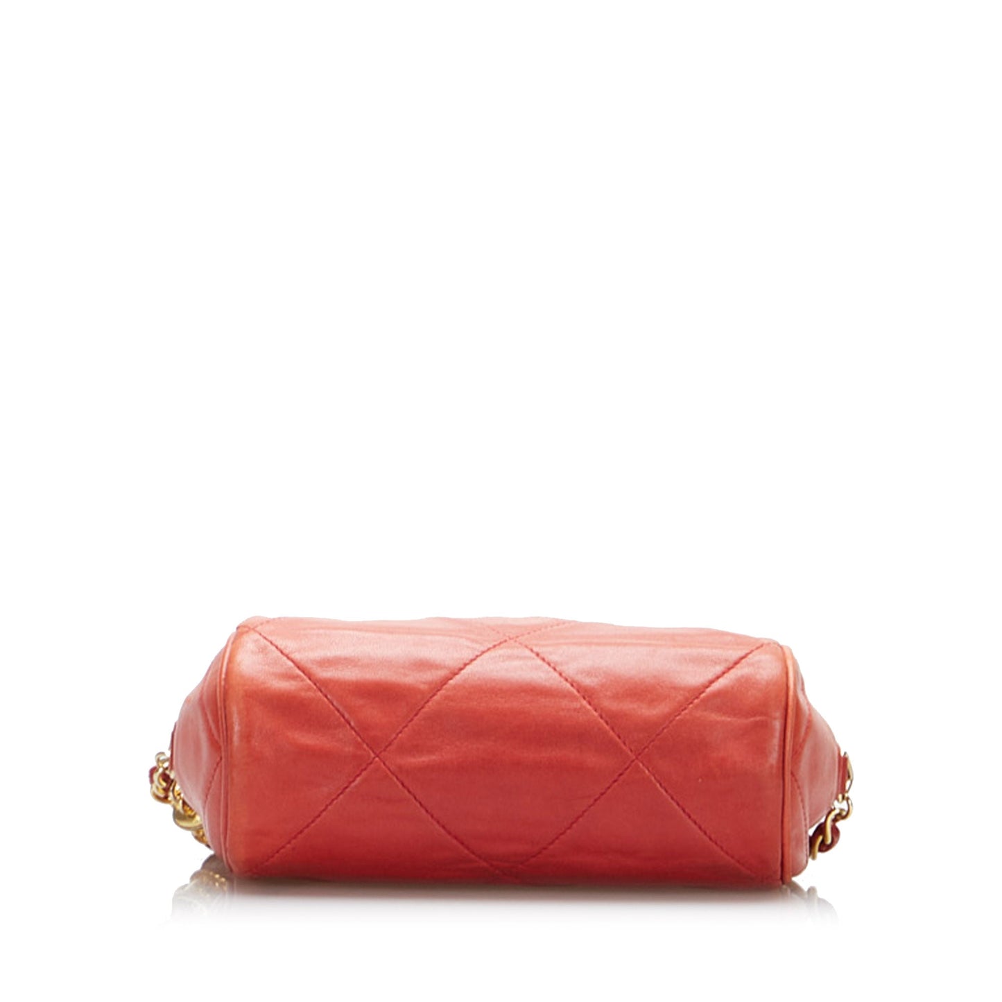 Chanel CC Timeless Crossbody Red Lambskin Gold