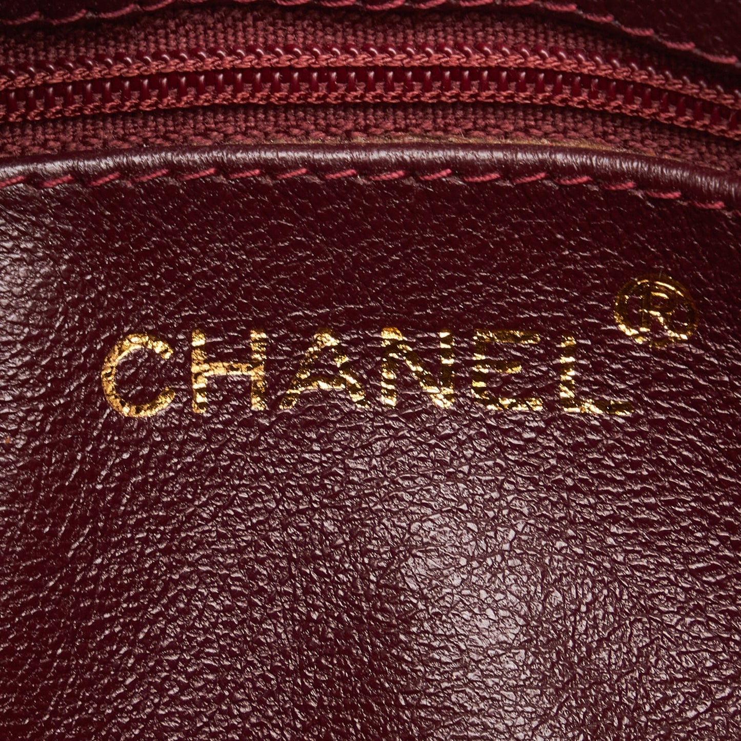 Chanel CC Timeless Crossbody Red Lambskin Gold