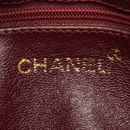 Chanel CC Timeless Crossbody Red Lambskin Gold