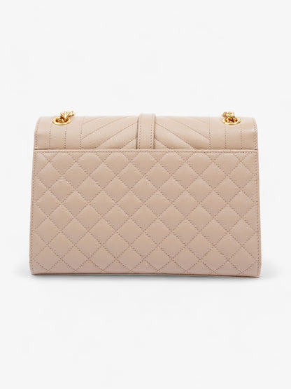 Saint Laurent Monogram Envelope Neutral Matelasse Leather