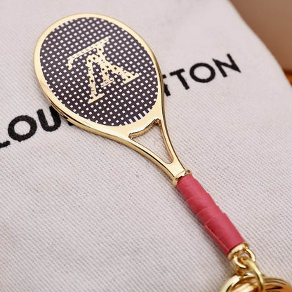 Designer Keychain Tennis Racquet