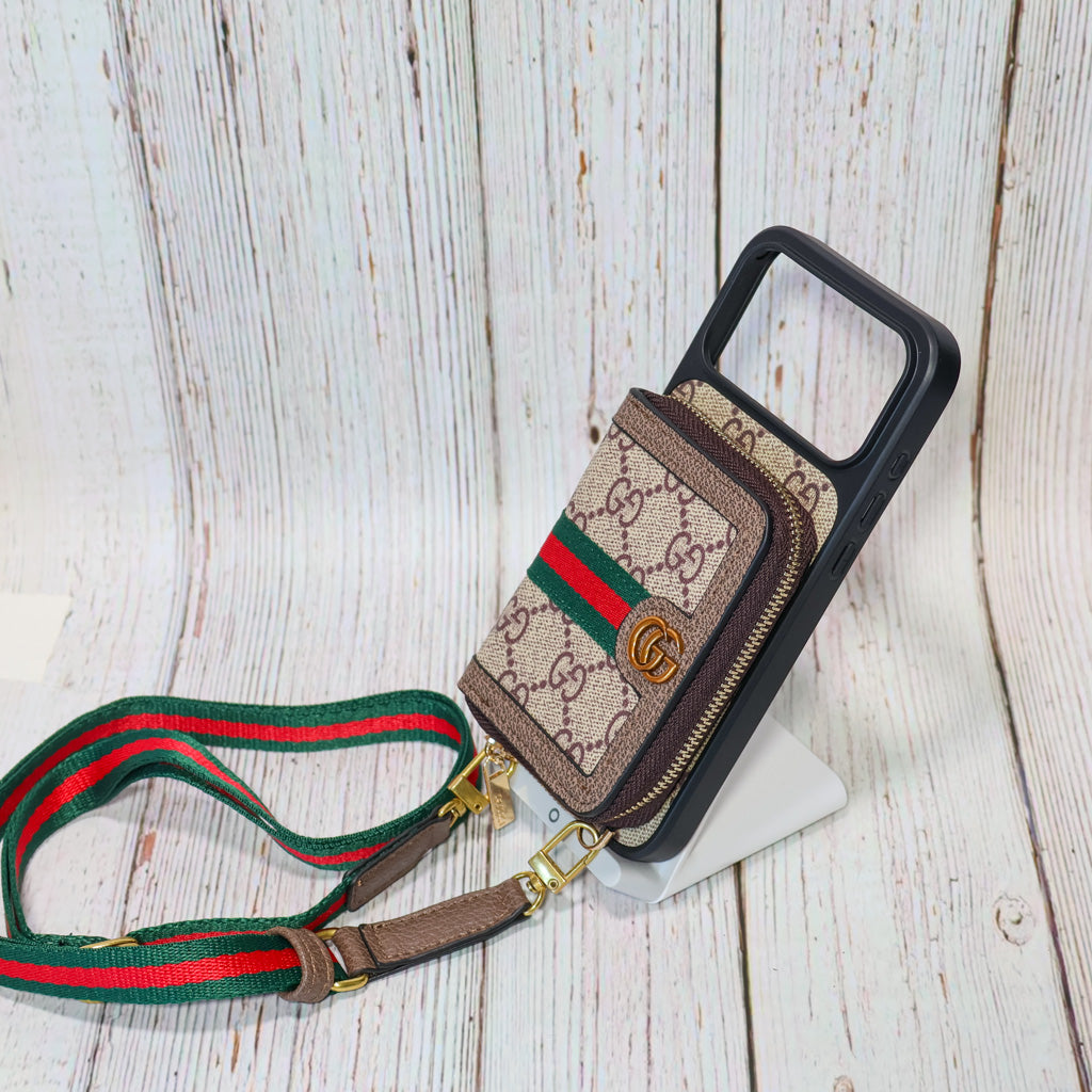 Designer Crossbody Lv Zipped Iphone Case For 17/Pro/Pro Max/Air / 18 Pro / 18 Pro Max