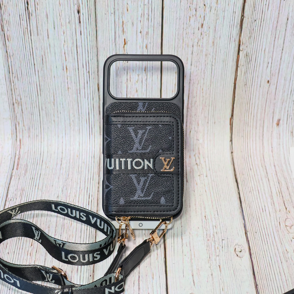 Designer Crossbody Lv Zipped Iphone Case For 17/Pro/Pro Max/Air / 18 Pro / 18 Pro Max