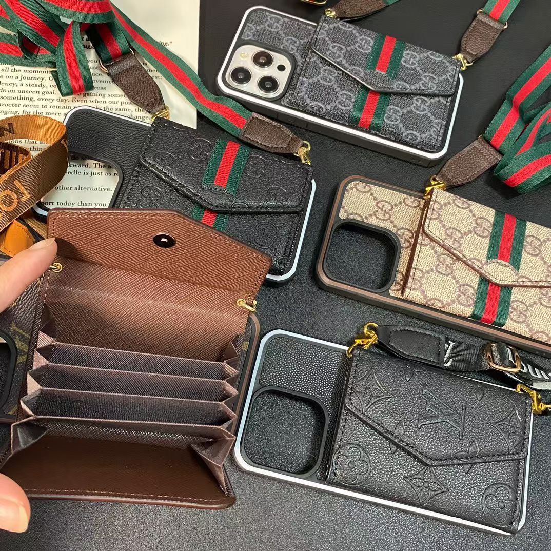Luxury Designer Wallet Phone Case Crossbody