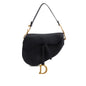 Christian Dior 2021 Black Grained Calfskin Saddle Bag
