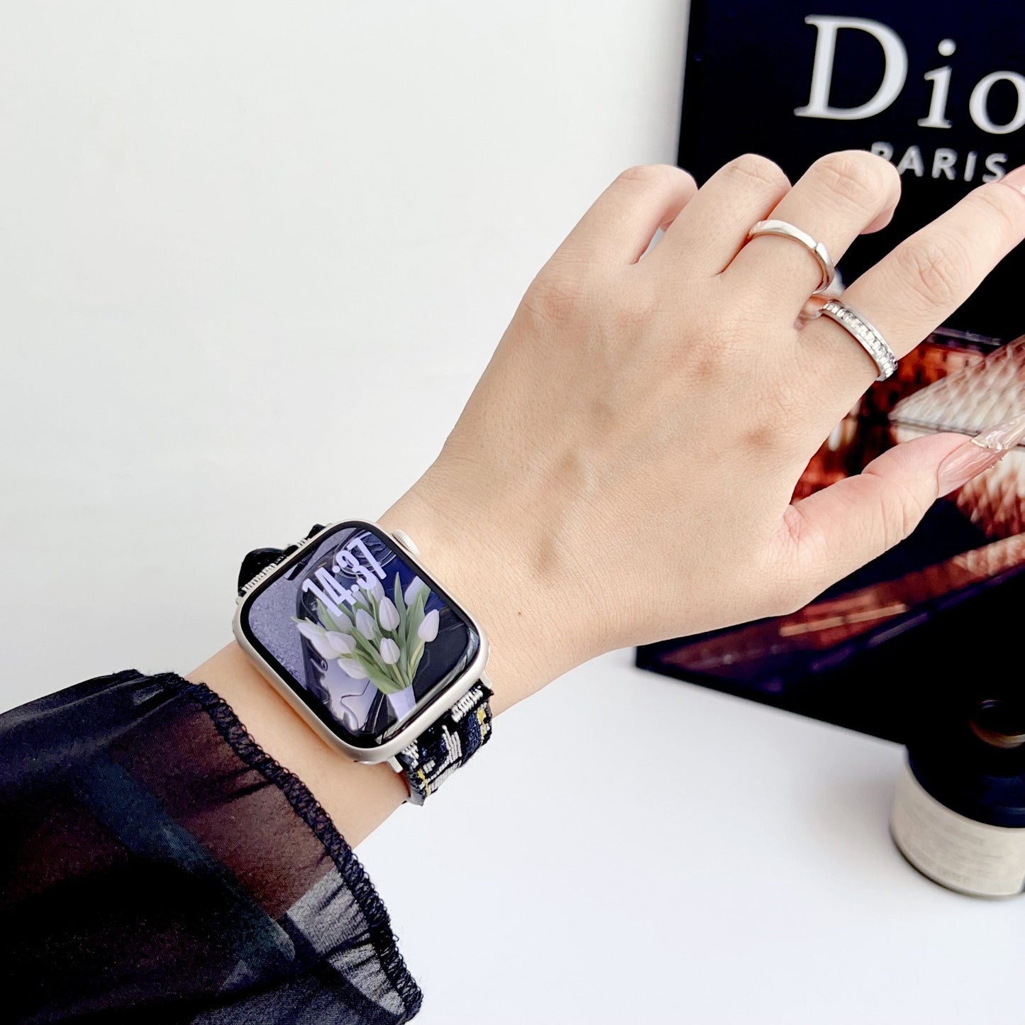 Fabric Dior Apple Watch Band