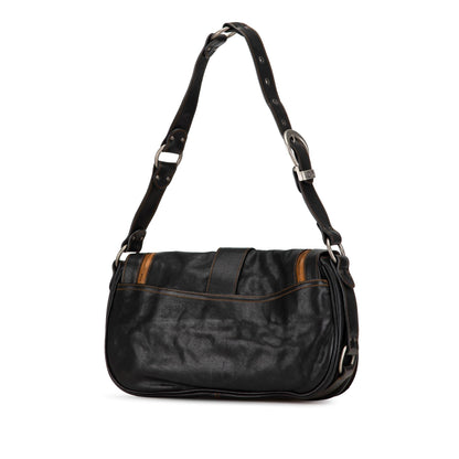 Dior Calfskin Gaucho Double Saddle Shoulder Bag (SHG-XIEEW1)