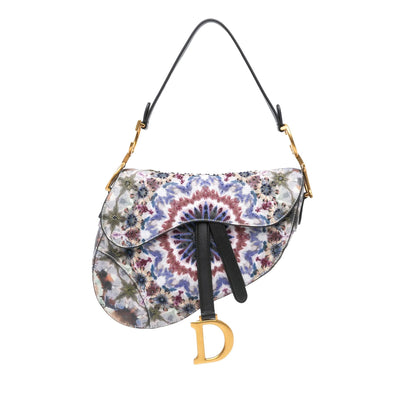 Dior Calfskin Kaleidiorscopic Embroidered Saddle Bag