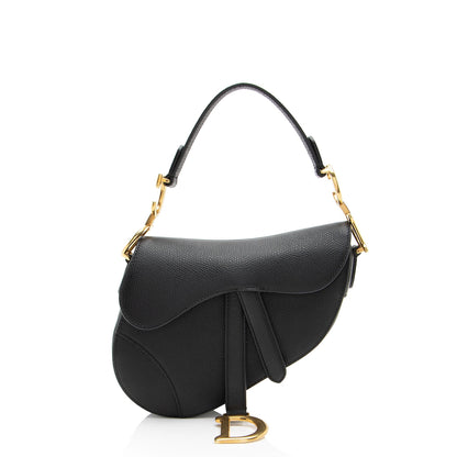 Dior Grained Calfskin Saddle Mini Bag