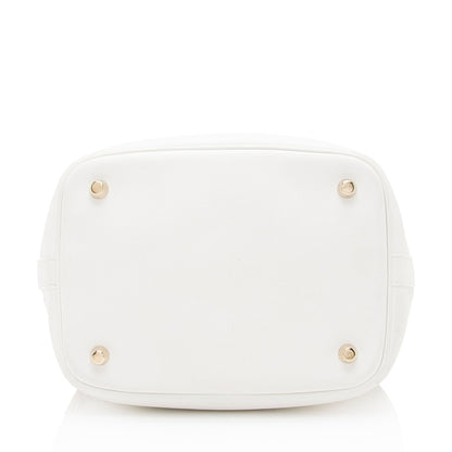 Dior Calfskin Snakeskin Paradise Bubble Bucket Bag