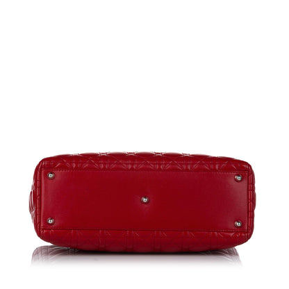 Dior Cannage Dior Lambskin Leather Satchel (SHG-30101)