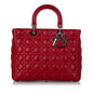 Dior Cannage Dior Lambskin Leather Satchel (SHG-30101)