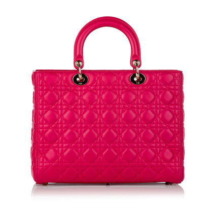 Dior Cannage Dior Leather Satchel (SHG-30463)