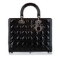 Dior Cannage Dior Patent Leather Satchel (SHG-27939)