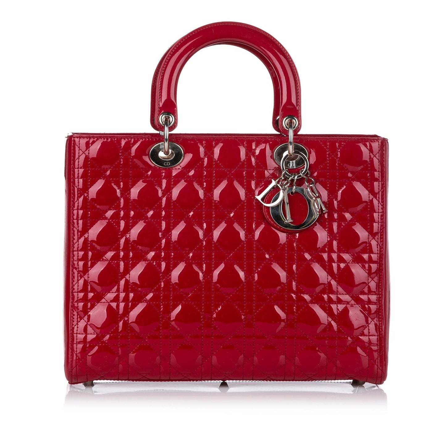 Dior Cannage Dior Patent Leather Satchel (SHG-30092)