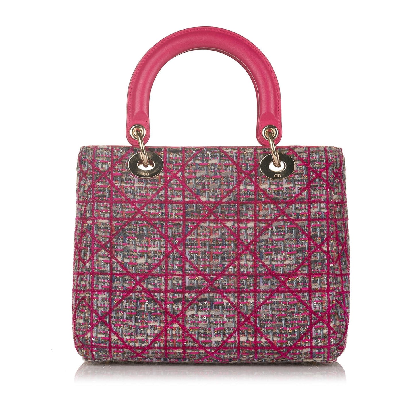 Dior Cannage Dior Tweed Satchel (SHG-32424)