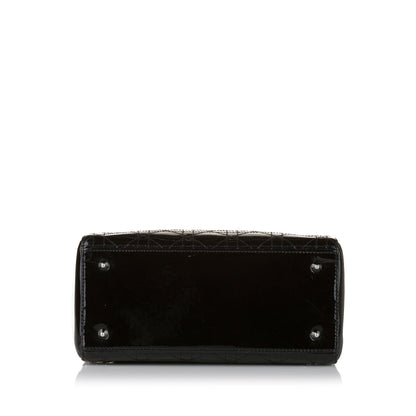 Dior Cannage Stitch Dior Patent Leather Handbag (SHG-a9Bh5T)