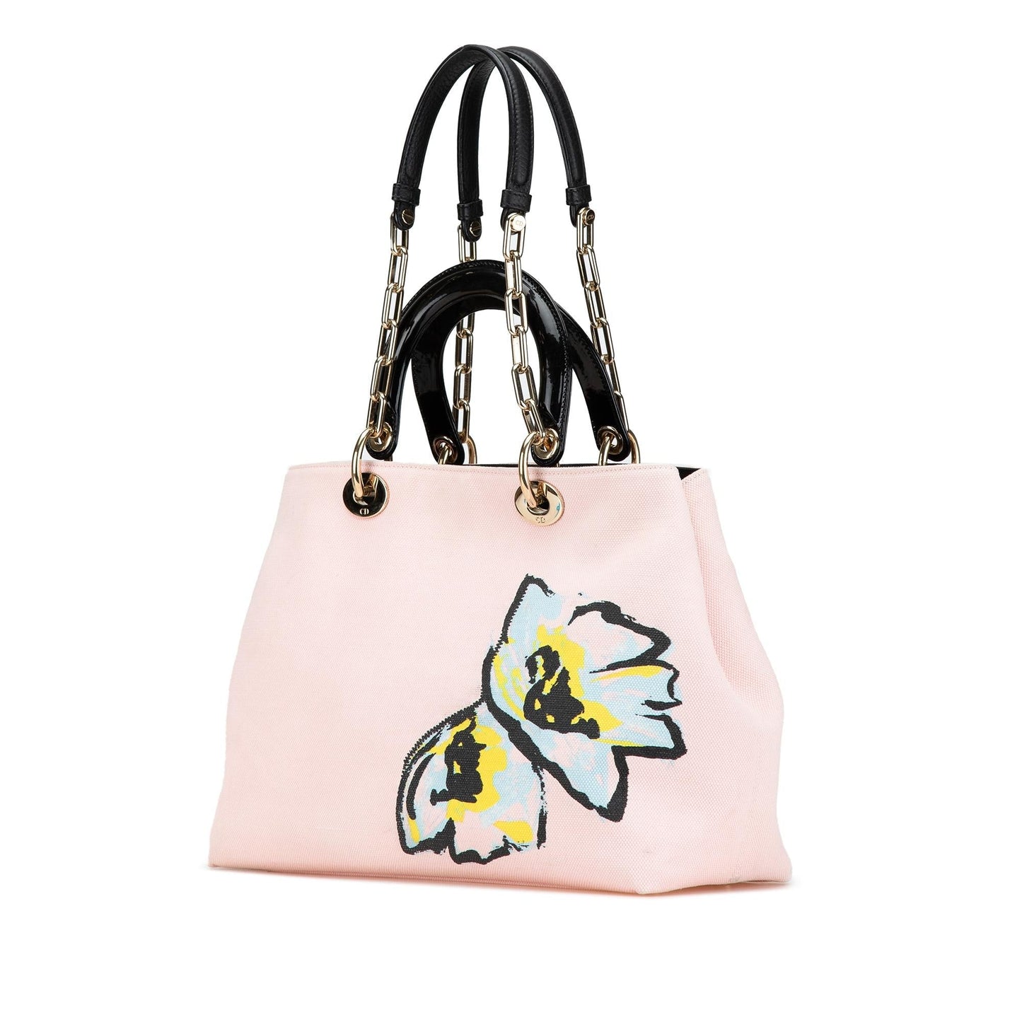 Dior Canvas Floral Printed Diorissimo Satchel