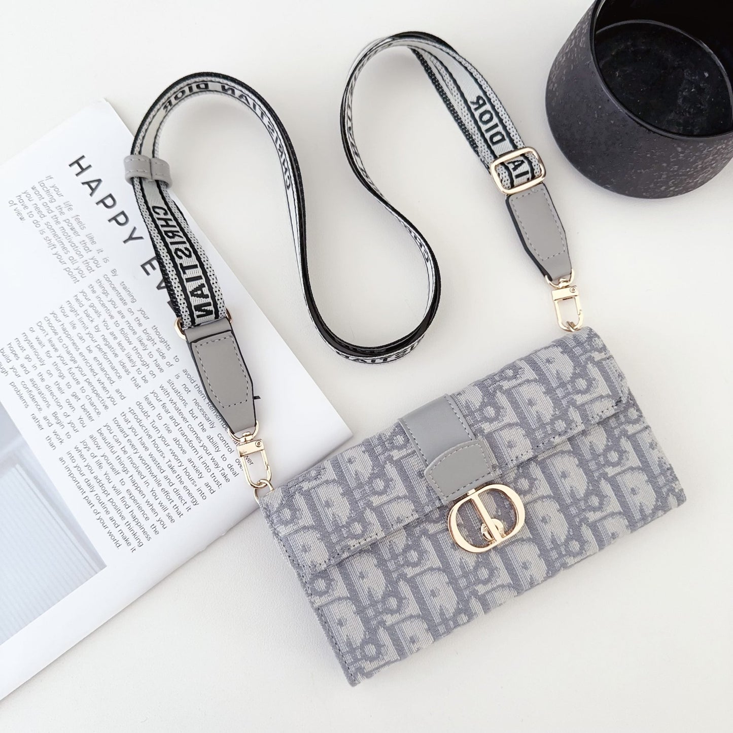 Dior Crossbody Wallet Phone Case Mini Bag for iPhone