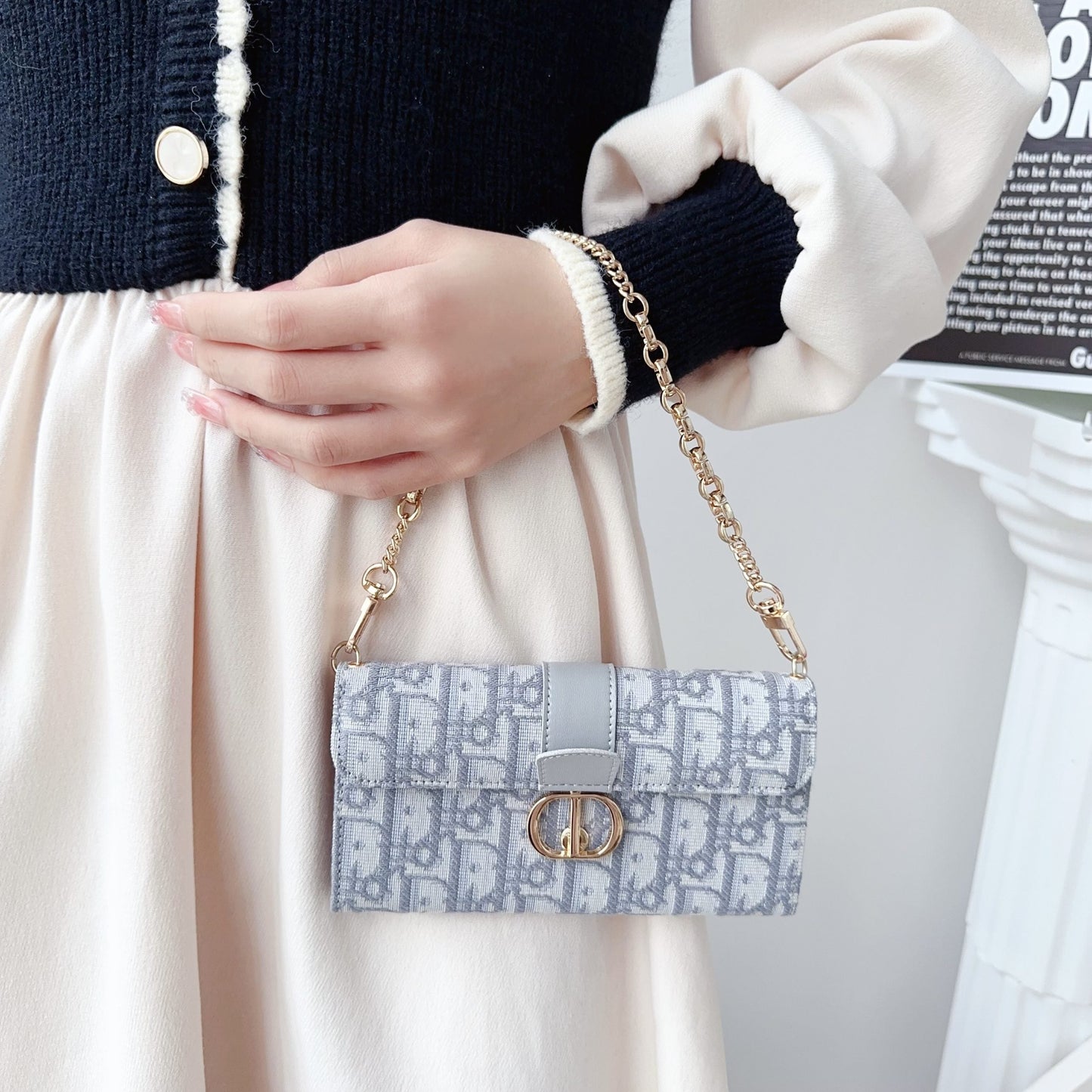 Dior Crossbody Wallet Phone Case Mini Bag for iPhone