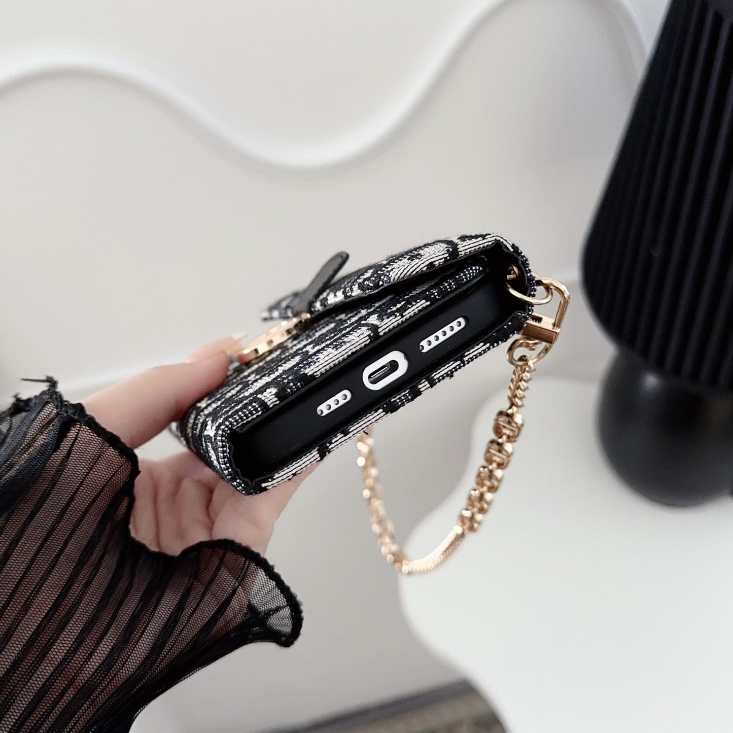 Dior Crossbody Wallet Phone Case Mini Bag for iPhone