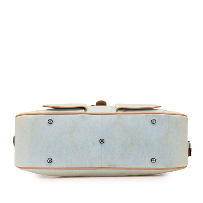 Dior Denim Double Saddle Bowler Bag