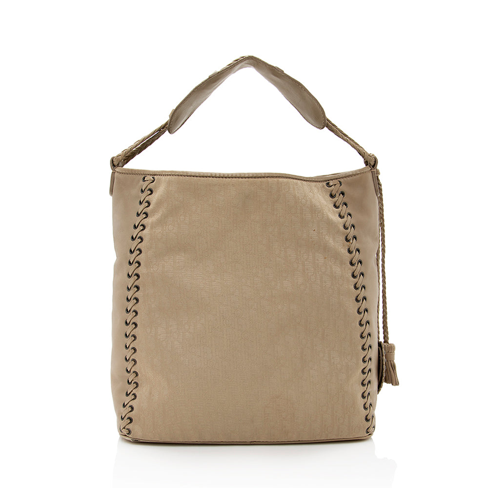 Dior Diorissimo Nylon Leather Ethnic Medium Hobo - FINAL (SHF-19443)
