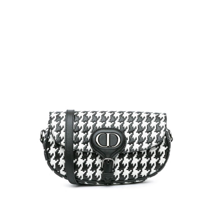 Dior Embossed Calfskin Houndstooth Bobby East West Crossbody
